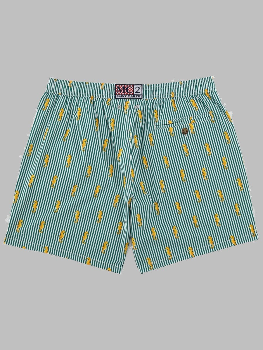 Mc2 Saint Barth Men's Costume DA Bagno Con Stampa Multicolor