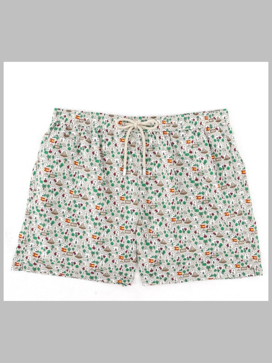 Mc2 Saint Barth Men's Costume DA Bagno Con Stampa Multicolor