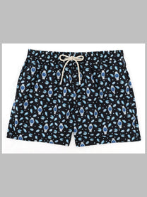 Mc2 Saint Barth Men's Costume DA Bagno Con Stampa Black