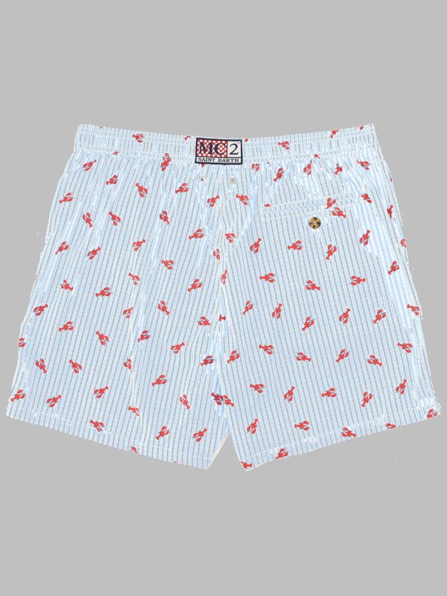 Mc2 Saint Barth Men's Costume DA Bagno Lighting Blue