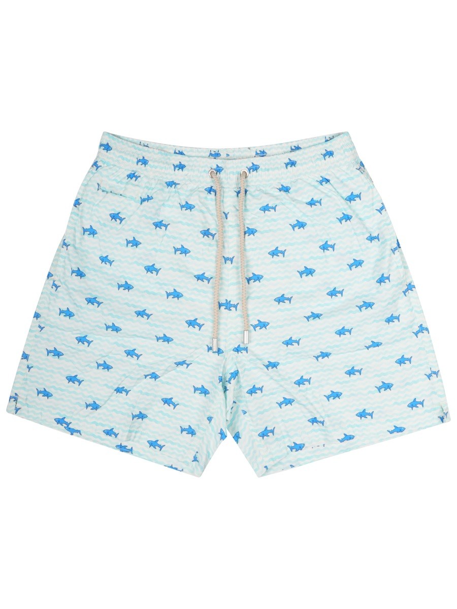 Mc2 Saint Barth Men's Swimsuit Lighting Blue