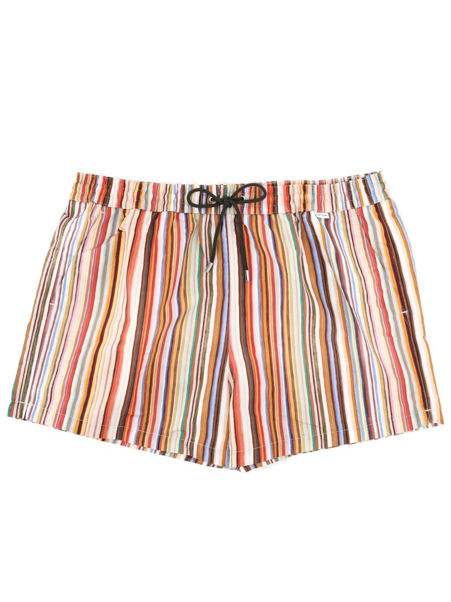 Paul Smith Men's Costume DA Bagno Painted Signature Stripe Multicolor