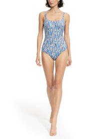 ETRO Women's Costume Intero Con Motivo Paisley Floreale Blue