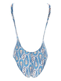 ETRO Women's Costume Intero Con Motivo Paisley Floreale Blue