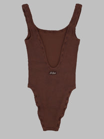Mc2 Saint Barth Women's Costume Intero Crinkle Lora Brown