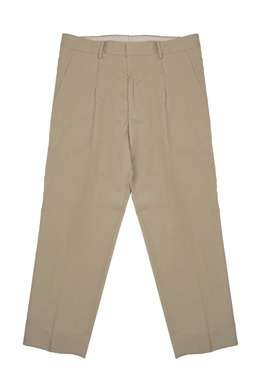 Khaki-colored pleated Costumein men’s pantalon vincent trousers in lana beige with a classic tailored fit