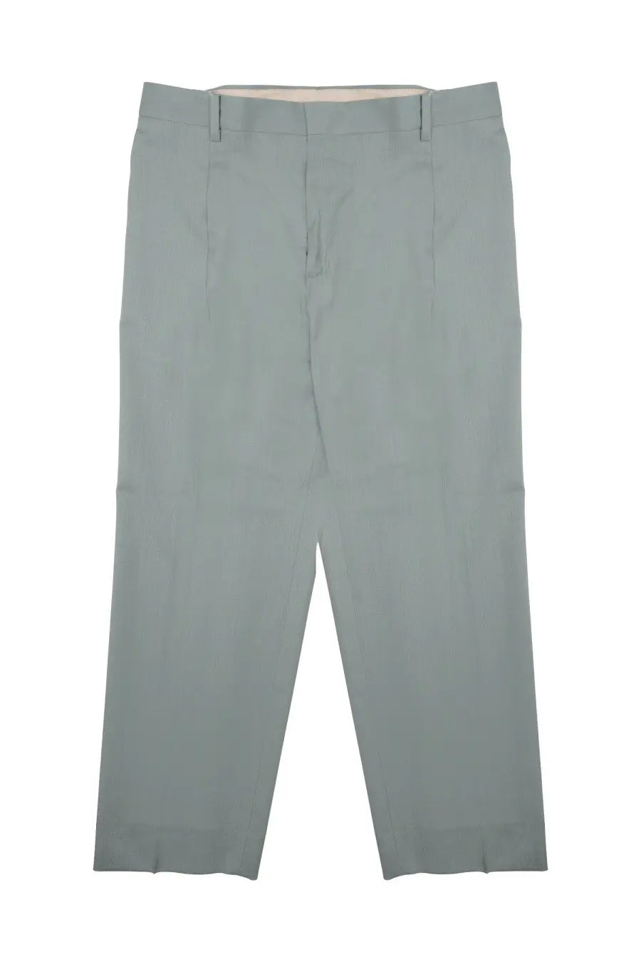 Light gray pleated tailored fit trousers with subtle texture from Costumein men’s pantalone vincent in lana green