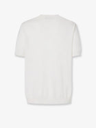 Fendi Men's Cotton and Cashmere Sweater White, view 5