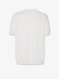 Fendi Men's Cotton and Cashmere Sweater White