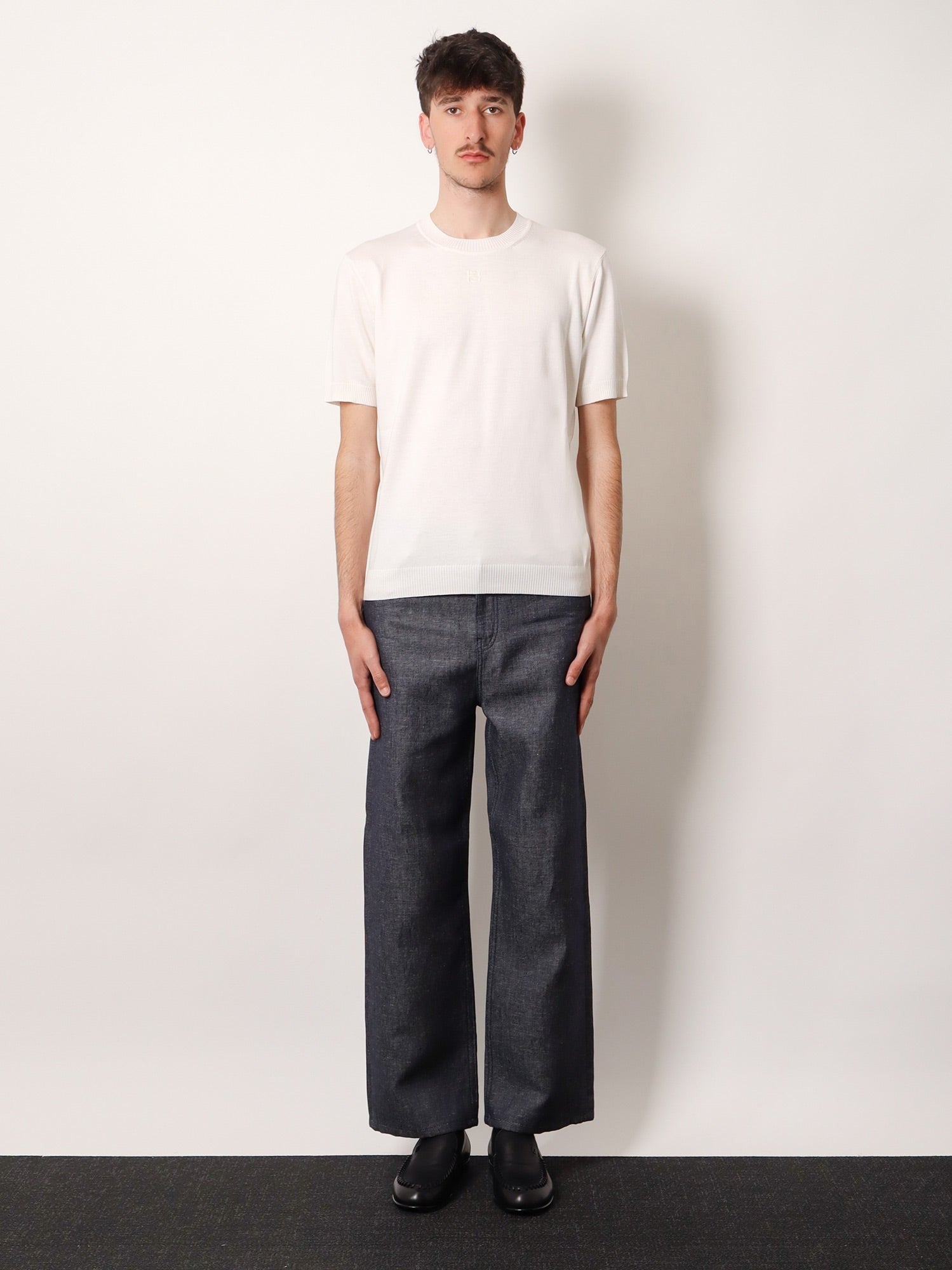 Fendi Men's Cotton and Cashmere Sweater White
