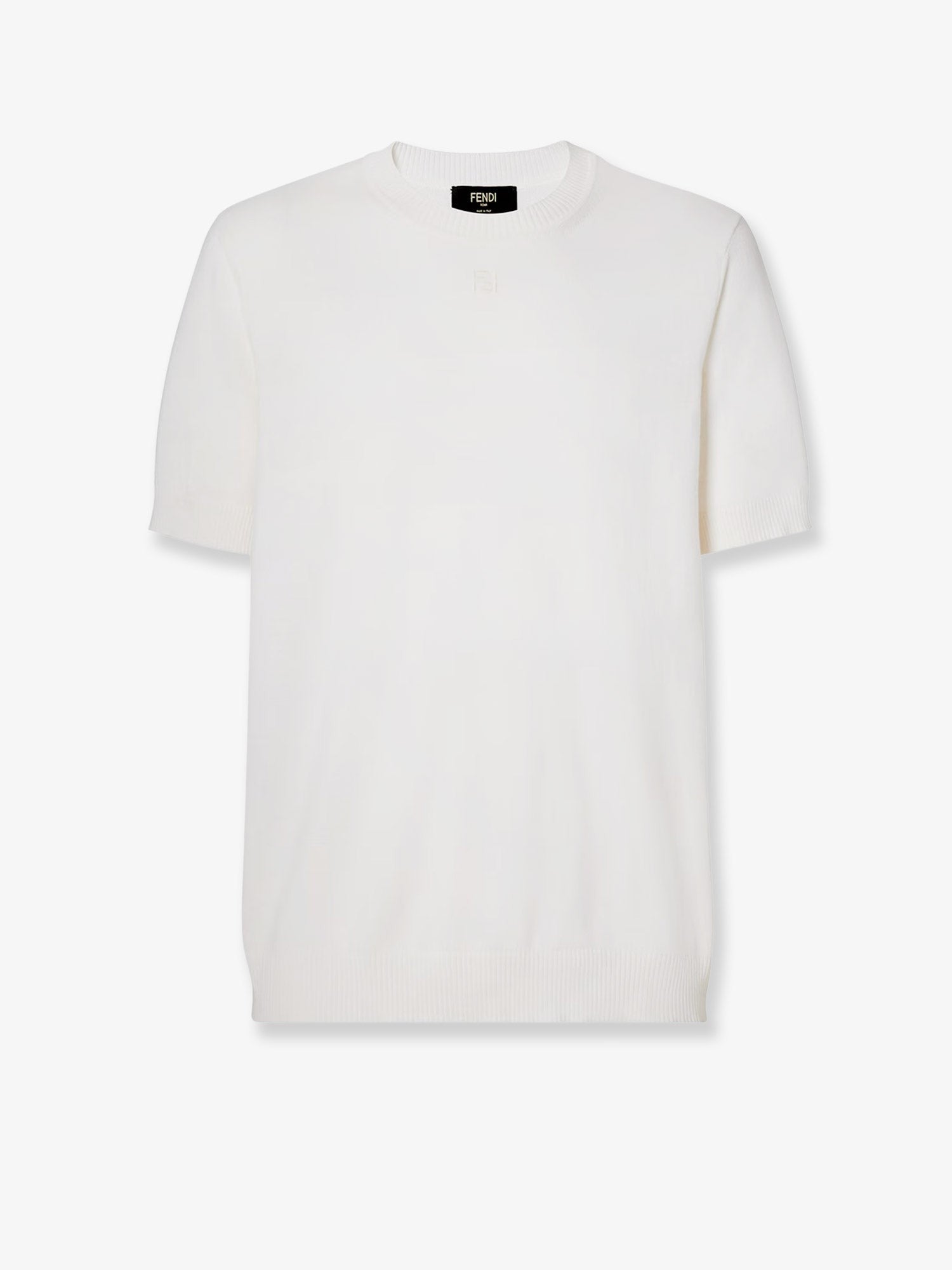 Fendi Men's Cotton and Cashmere Sweater White