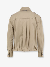Brunello Cucinelli Women's Cotton and Linen Blend Jacket TRENCH COAT