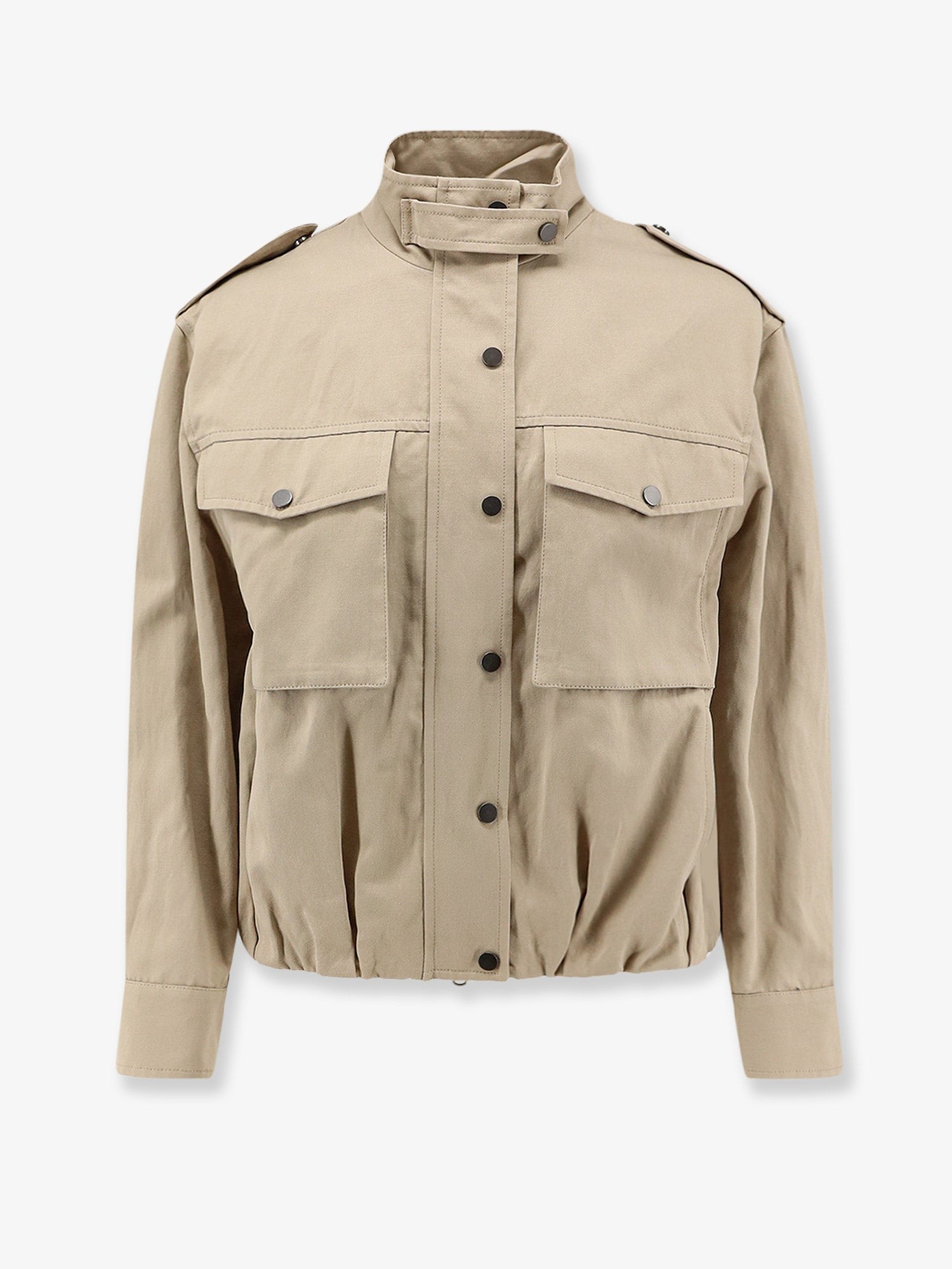 Brunello Cucinelli Women's Cotton and Linen Blend Jacket TRENCH COAT