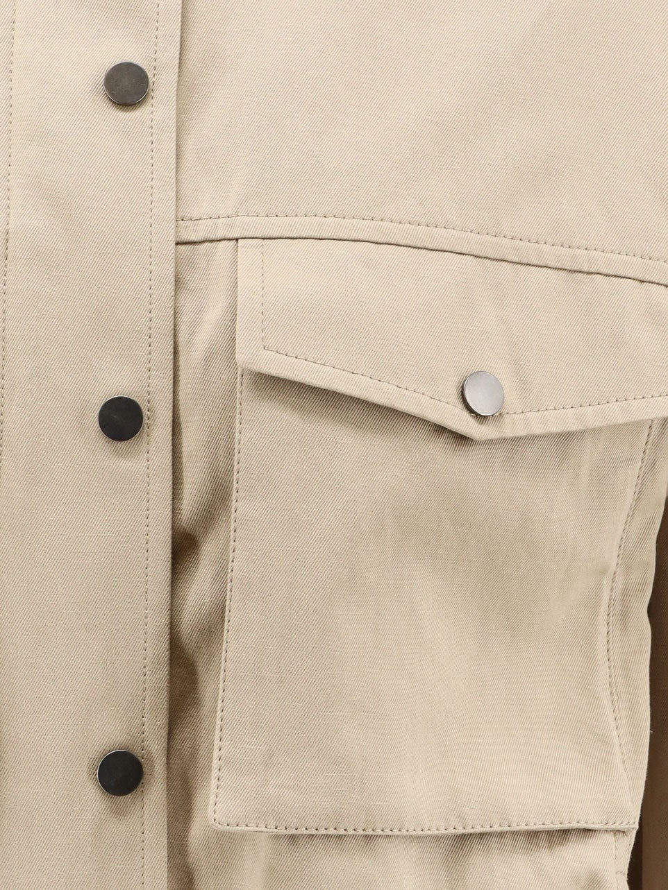 Brunello Cucinelli Women's Cotton and Linen Blend Jacket TRENCH COAT