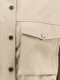 Brunello Cucinelli Women's Cotton and Linen Blend Jacket TRENCH COAT