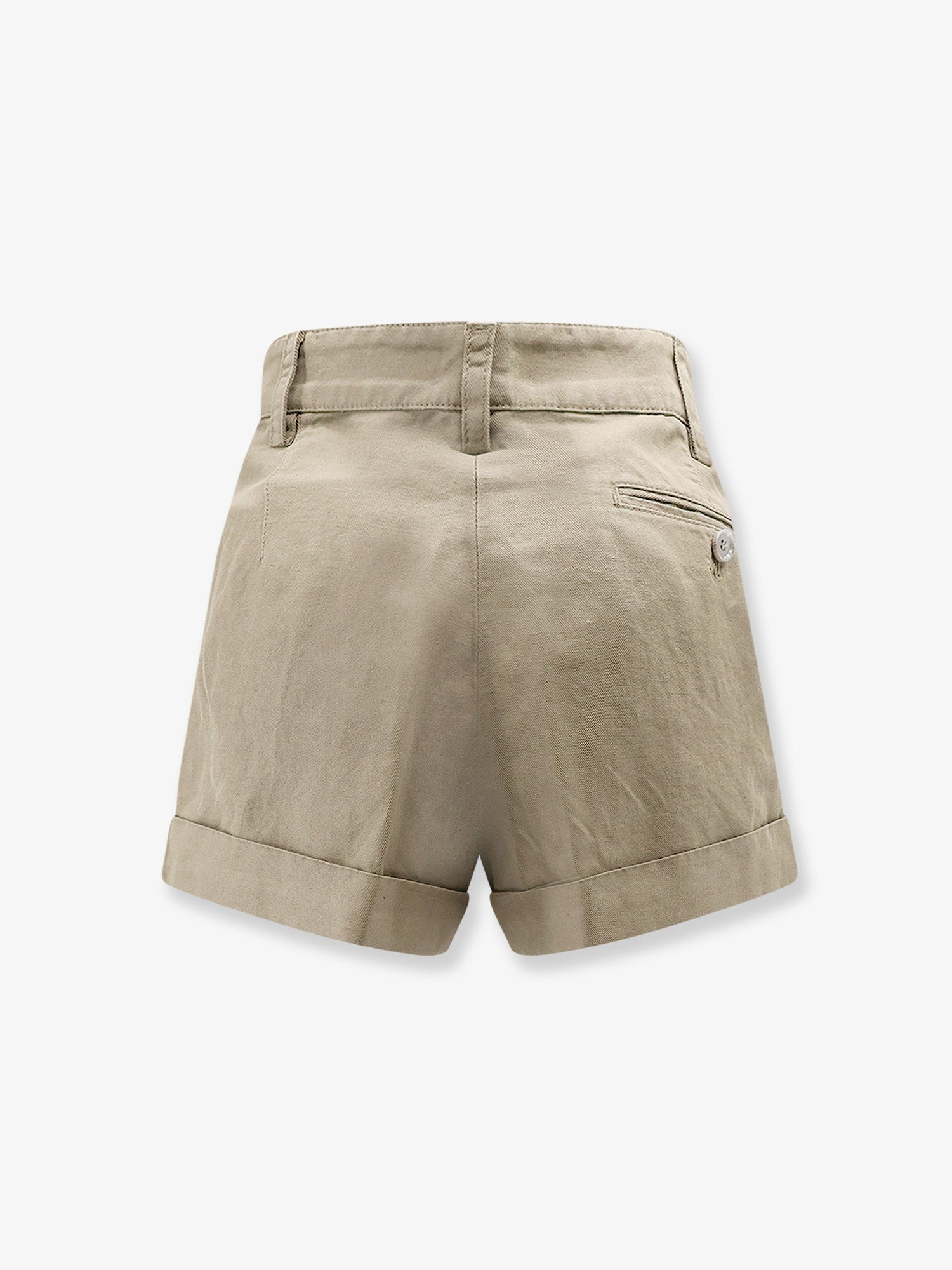 ASPESI Women's Cotton and Linen Shorts Beige