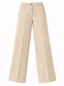 Aspesi Women's Cotton and Linen Tailored Pants Beige Aspesi