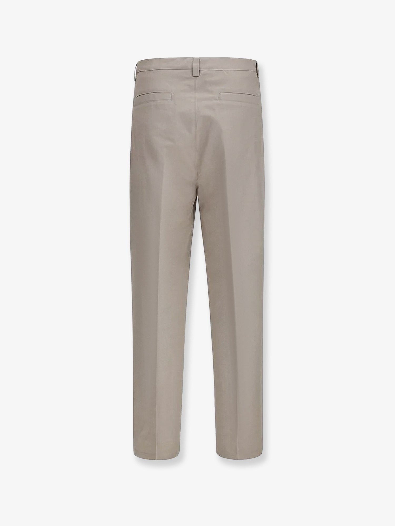 Brunello Cucinelli Men's Cotton and Linen Trousers Brown