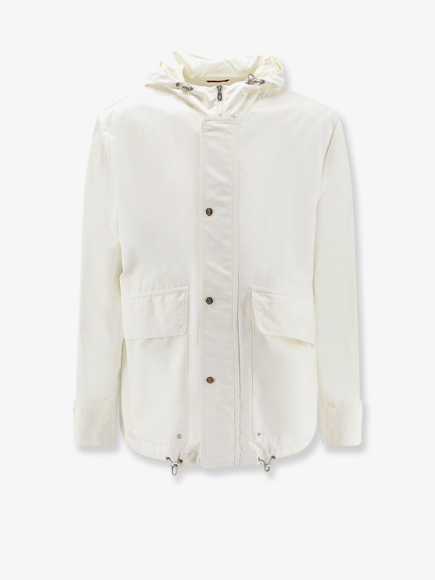 Brunello Cucinelli Men's Cotton and Nylon Blend Jacket White