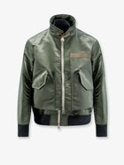 Sacai Men's Cotton and Nylon Jacket Green