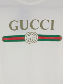 Gucci Women's Cotton and Silk Blend Shirt White