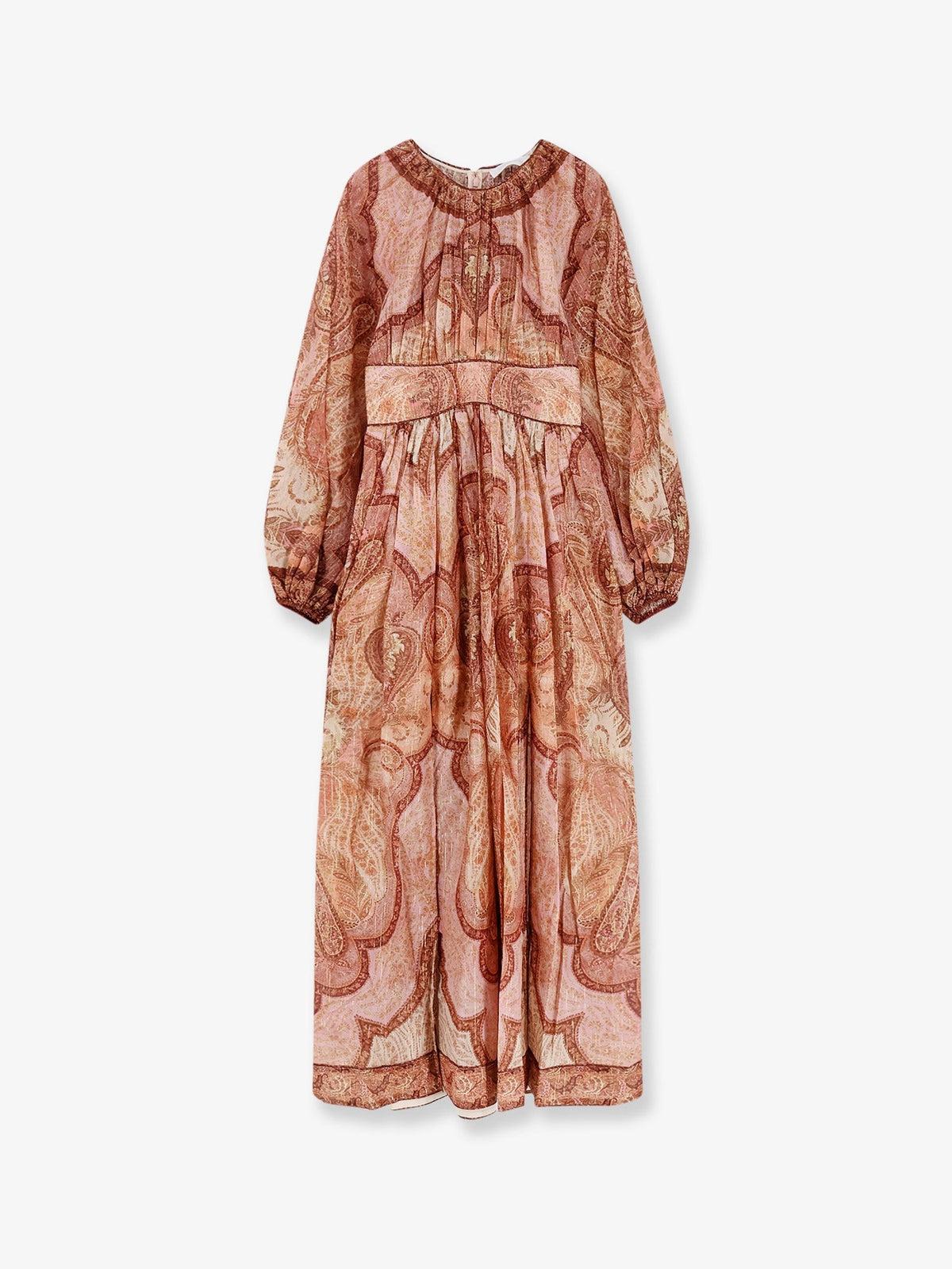 Zimmermann Women's Cotton and Silk Blend Wanderlust Long Dress Red