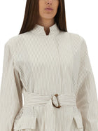 Fendi Women's Cotton and Silk Blouson Beige, view 4