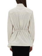 Fendi Women's Cotton and Silk Blouson Beige, view 3