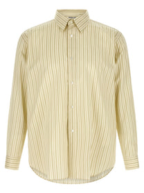 AURALEE Cotton and Silk Shirt Yellow