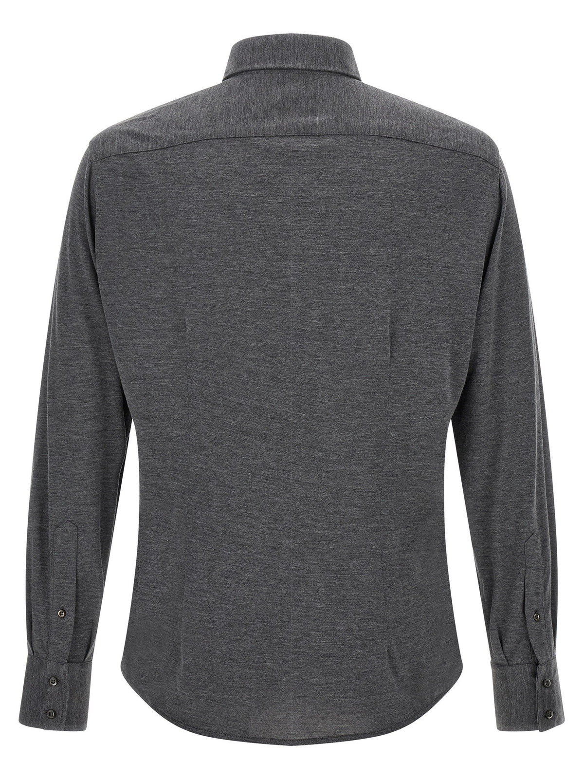 Brunello Cucinelli Cotton and Silk Shirt Grey, view 2
