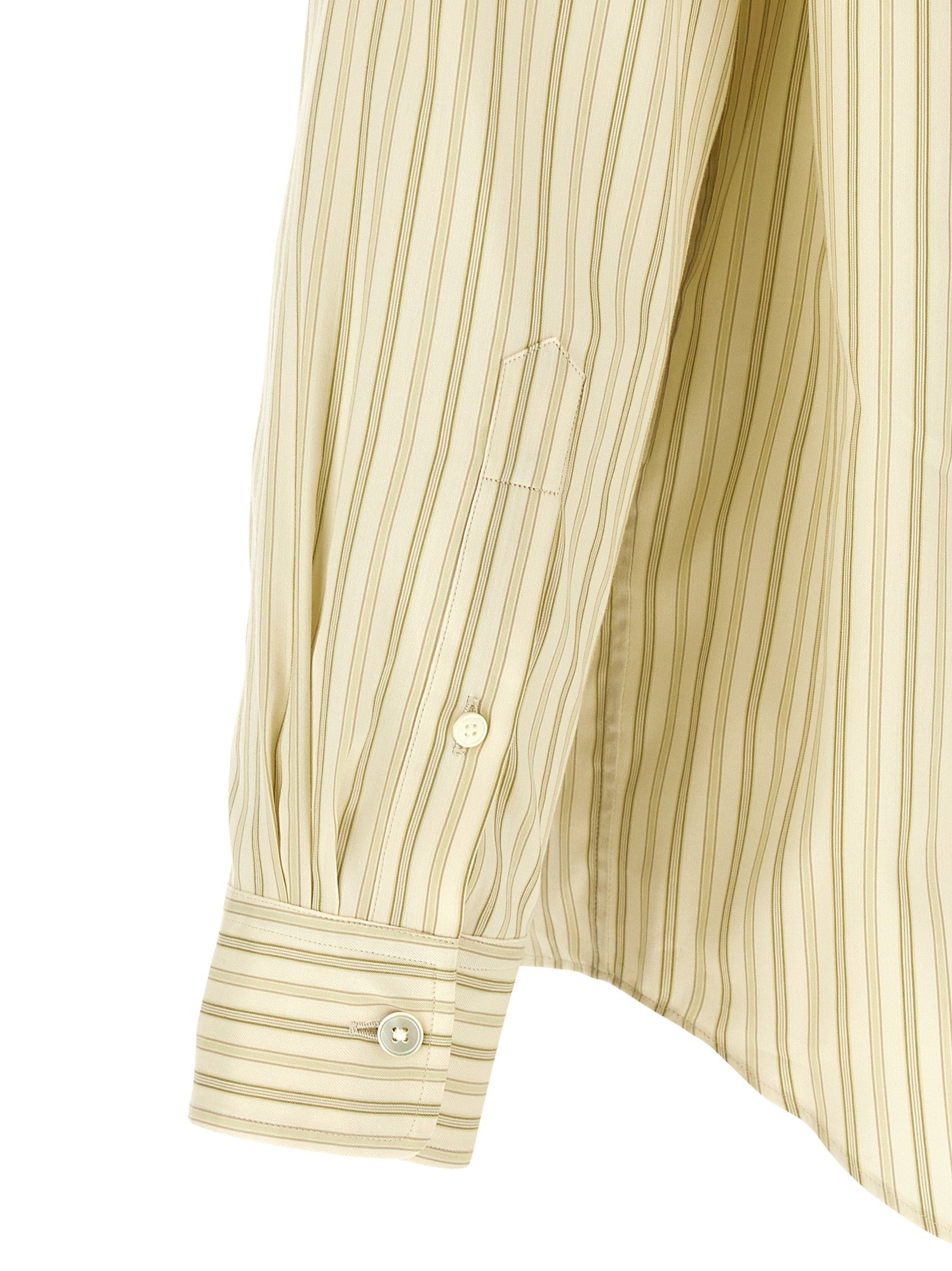 AURALEE Cotton and Silk Shirt Yellow