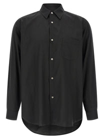 Ssstein Cotton and Silk Shirt Black