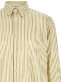 AURALEE Cotton and Silk Shirt Yellow