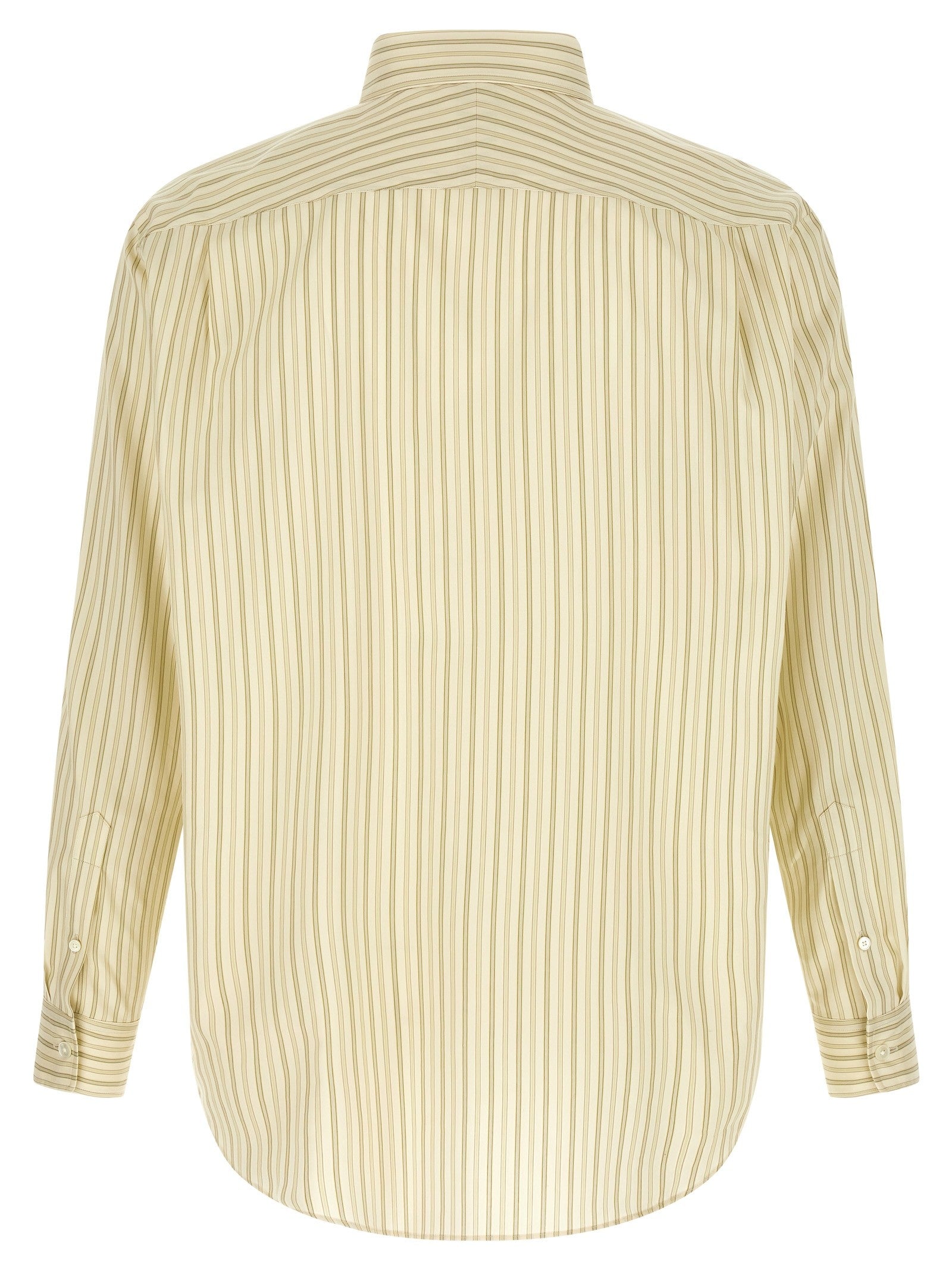 AURALEE Cotton and Silk Shirt Yellow