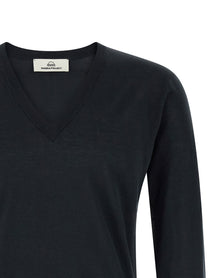 Riviera Project Cotton and Silk Sweater Blue