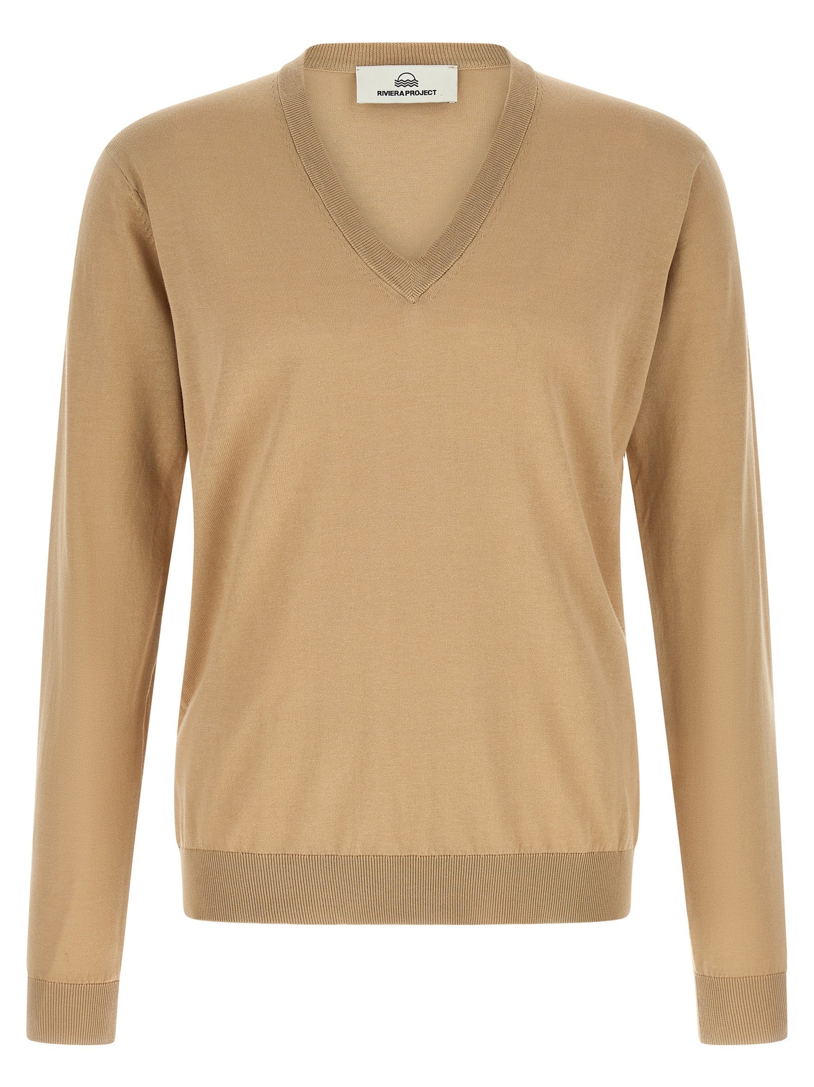 Riviera Project Cotton and Silk Sweater Beige