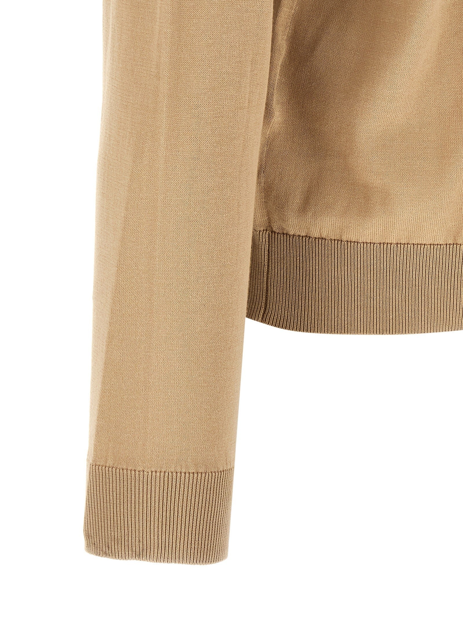 Riviera Project Cotton and Silk Sweater Beige
