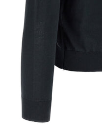 Riviera Project Cotton and Silk Sweater Blue