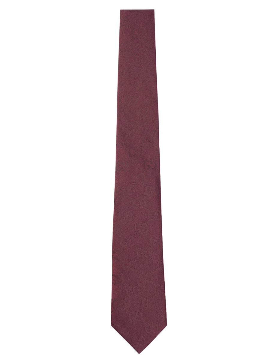 Gucci Men's Cotton and Silk Tie Red