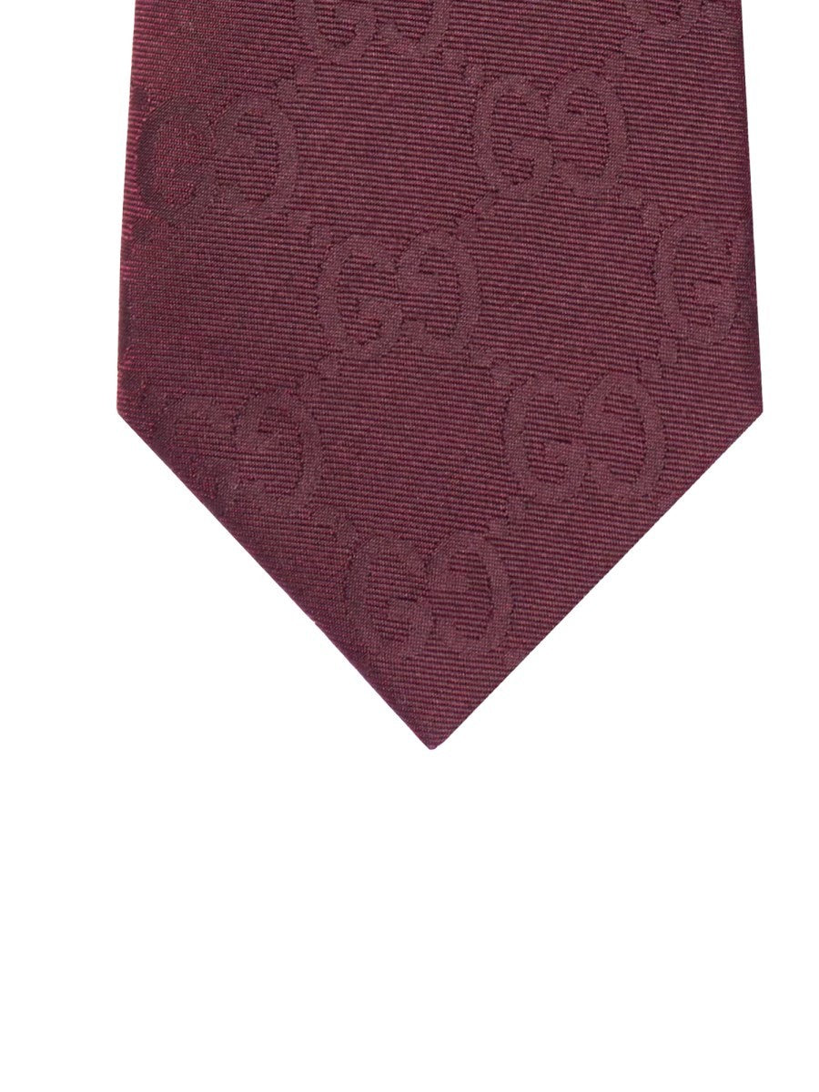 Gucci Men's Cotton and Silk Tie Red
