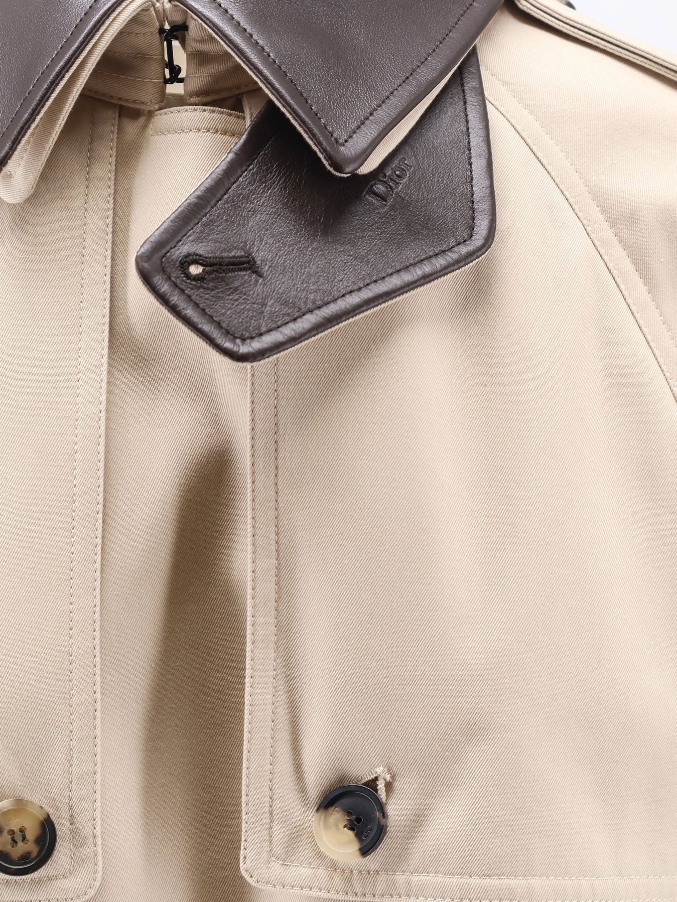 Dior Women's Cotton and Silk Trench Beige