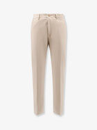 BOSS Men's Cotton and Silk Trousers Beige