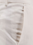 BOSS Men's Cotton and Silk Trousers White