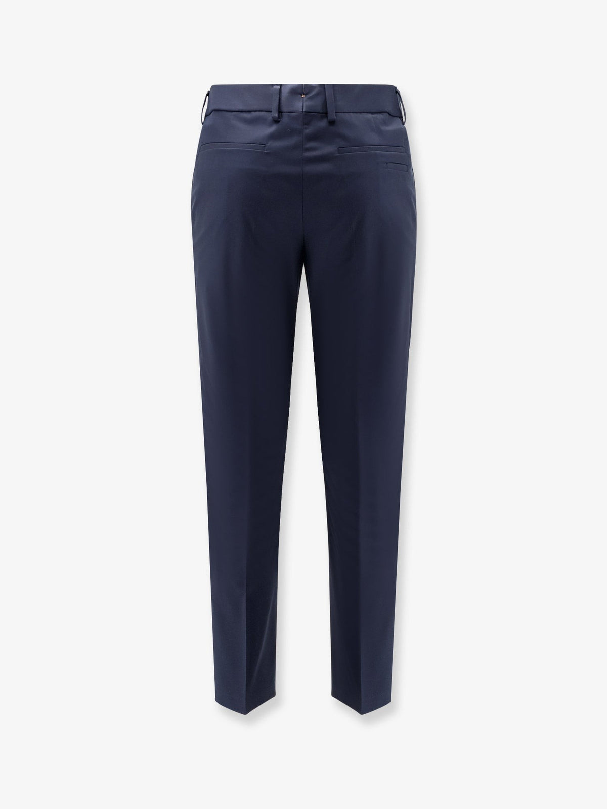 BOSS Men's Cotton and Silk Trousers Blue