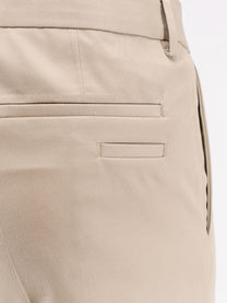 BOSS Men's Cotton and Silk Trousers Beige