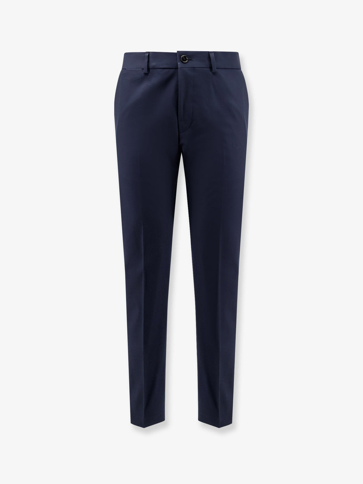 BOSS Men's Cotton and Silk Trousers Blue