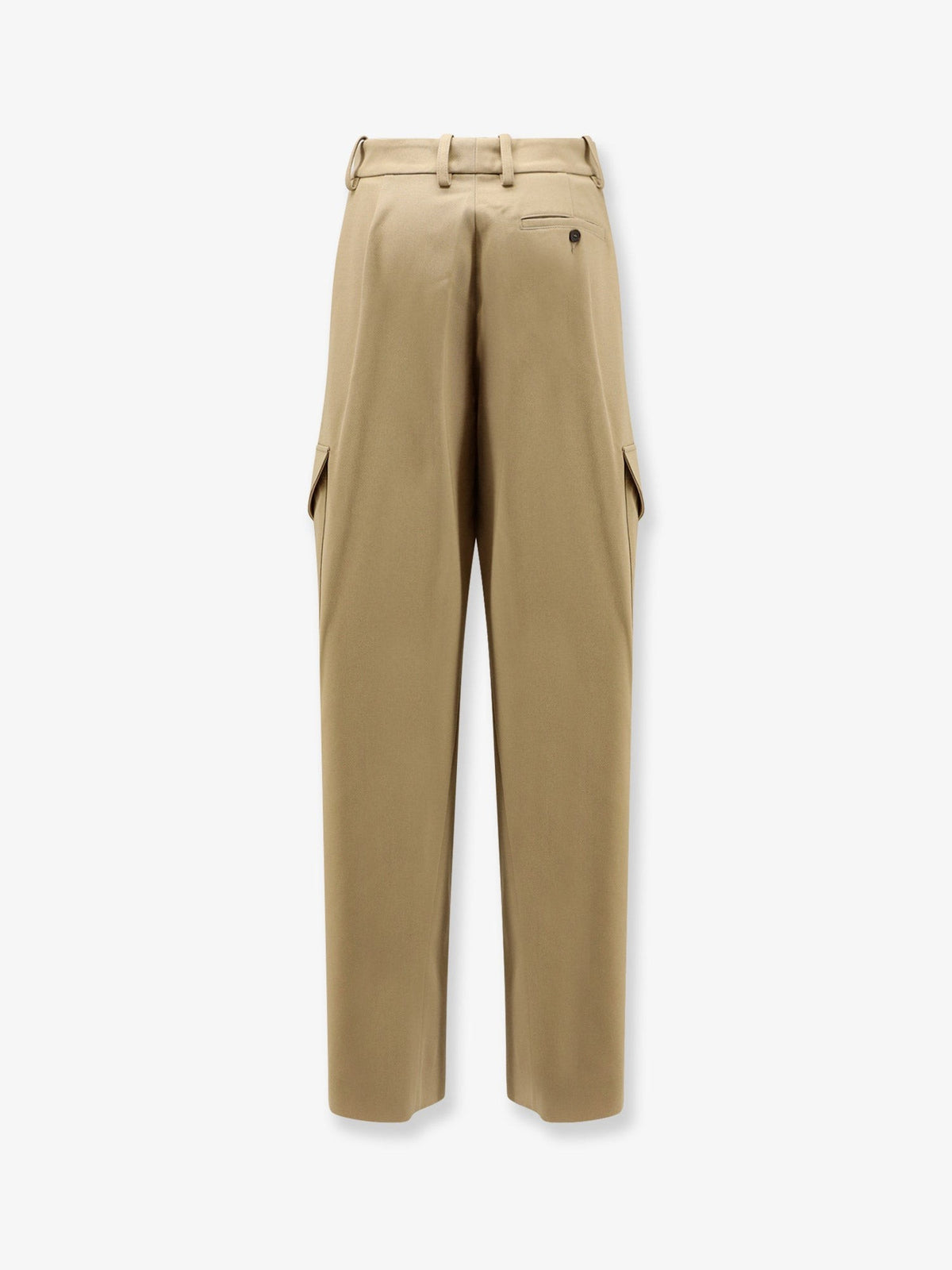 Givenchy Women's Cotton and Wool Cargo Trousers Beige, view 2