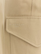 Givenchy Women's Cotton and Wool Cargo Trousers Beige, view 3