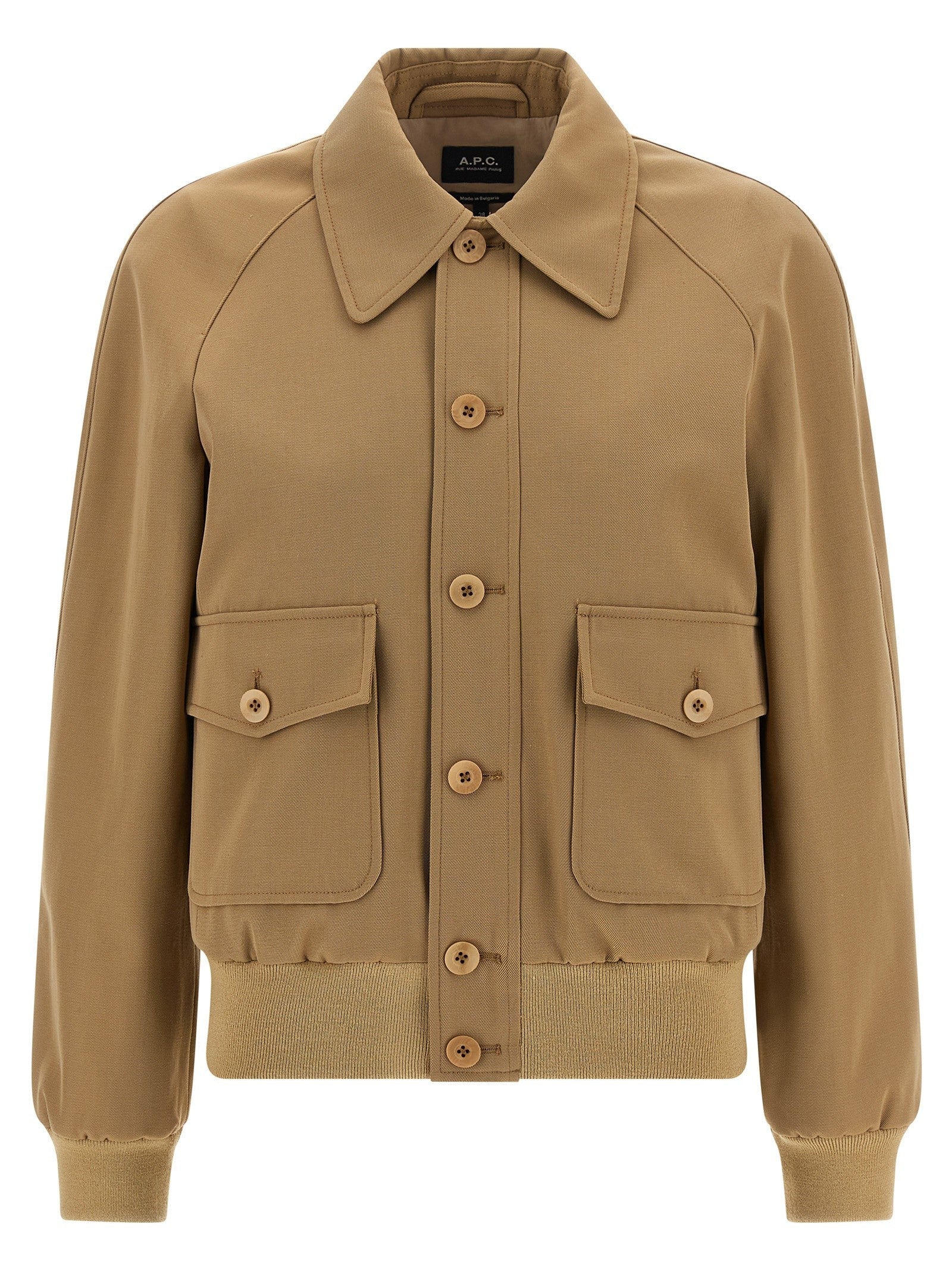 A.P.C Cotton and Wool Jacket Beige