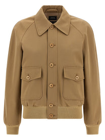 A.P.C Cotton and Wool Jacket Beige